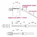 1/8" T316 Stainless Steel Adjustable Cable Railing Kit for 1.5" Metal Post