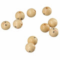 Uniquer 100pcs 18mm Wooden Face Beads Round Spacer Beads for DIY Crafts