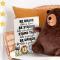 UDNADKEX Boho Nursery Wall Sign Safari Jungle Animal Wooden Decor