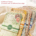 Naszonus Vintage Floral Scrapbook Paper Set 60 Sheets 4.2x6.7 Inch