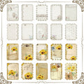 Naszonus Vintage Floral Scrapbook Paper Set 60 Sheets 4.2x6.7 Inch