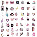 MKZ 50 PCS Waterproof Pink Witchy Stickers Vinyl Celestial Witchcraft