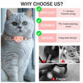 Odokele AirTag Cat Collar Breakaway Reflective with Bell Pink 9-13 in