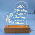 Boniavotlas Dimmable Multicolor Wood Night Light Housewarming Gift