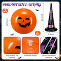 Lunmon Halloween Inflatable Ball Party Kit 24 Pcs Pumpkin Pool Floats