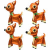 Deermon Christmas Reindeer Walking Animal Balloon Brown Large 4pcs