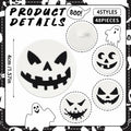 Amyhill Halloween Ghost Cupcake Toppers Rings 48 Pack Party Supplies