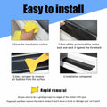 povtii 4PCS Car Door Sill Protector 3D Carbon Fiber Green Anti-Scratch