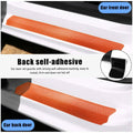povtii 4PCS Car Door Sill Protector 3D Carbon Fiber Green Anti-Scratch