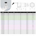 QITUO Push to Connect Fittings 8mm x 1/4 NPT Male Straight 15 Pcs