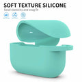 GMUDA Silicone Cover for AirPods Pro 1 & 2 with Keychain Mint Green