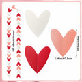 Heliltd Heart Garland 39ft Pink Red White Paper Banner Party Decor