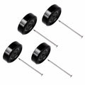 SeDeplacer Polished Axles & Prepped Wheels Kit 4Pcs Axles 4Pcs Wheels