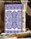 WLPFSAHF A5 Hardcover Spiral Journal Notebook Lined 120 Pages Bohemian