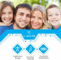 VWHITE U Shaped Replacement Head Ultrasonic Toothbrush White Adult Soft Silicone