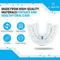 VWHITE U Shaped Replacement Head Ultrasonic Toothbrush White Adult Soft Silicone