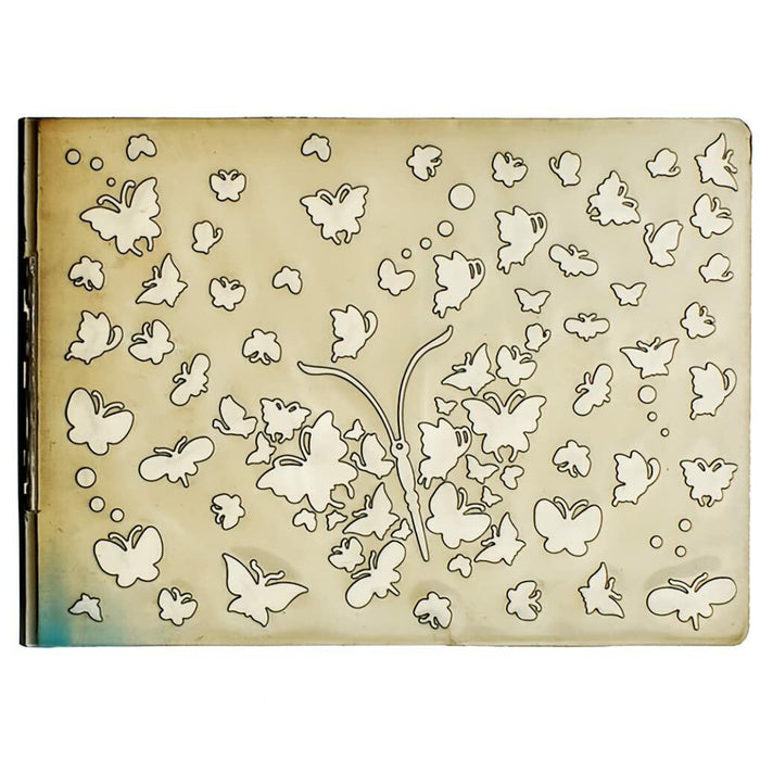 DDOUJOY Plastic Embossing Folders Flowers Leaves Butterfly 4pcs for Crafts