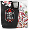 Smoker Chef Ultimate Meat Resting Bag 21" Black BBQ Blanket + 24 Butcher Sheets