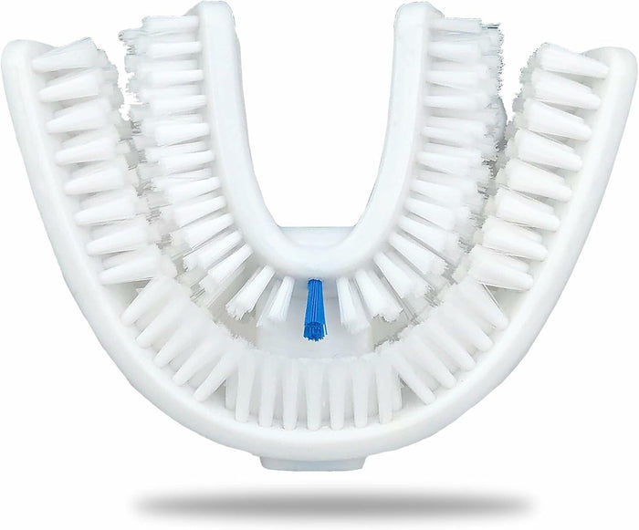 VWHITE U Shaped Replacement Head Ultrasonic Toothbrush White Adult Soft Silicone