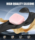 Seltureone AirPods 4 Case Soft Silicone Shockproof Keychain Pink 2024