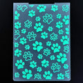 DDOUJOY 8pcs Embossing Folders Cat Paw Pineapple Tree Colorful Plastic