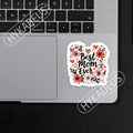 HYKADEUS in My Pregnant Era New Mom Waterproof Vinyl Stickers 3x2.5in 3Pcs