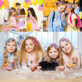 Eyegla Girls 5 Inch Grosgrain Ribbon Hair Bows Clips Pack of 12 Rainbow