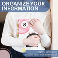 SNNDER Inspirational Notebook Hardcover Pink 5.5x8.3 Inch