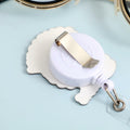 Ldcttcy 5 Pcs Retractable Badge Reel Name Tag ID Clip Holder Cute Animals