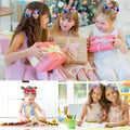 Eyegla Girls 5 Inch Grosgrain Ribbon Hair Bows Clips Pack of 12 Rainbow