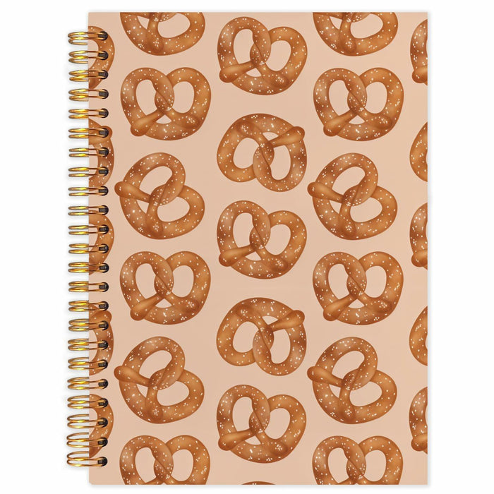 SNNDER Coquette Pink Bow Hardcover Spiral Notebook 5.5x8.3 Inch Pink Journal
