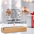 GTGIC Dog Memorial Gifts Clear Acrylic Desk Sign 4x4 Inches Polychrome