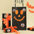 ZAEW Halloween Sticker Roll 500pcs 1.5" Round Colored Gnomes Decals