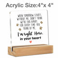 GTGIC Dog Memorial Gifts Clear Acrylic Desk Sign 4x4 Inches Polychrome