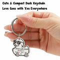 XgiftCreat Drive Safe Mom Keychain Small Letter Print Animal Pattern