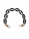 Amtvuzy Acrylic Resin Bag Handle Strap Purse Chain 40cm Brown