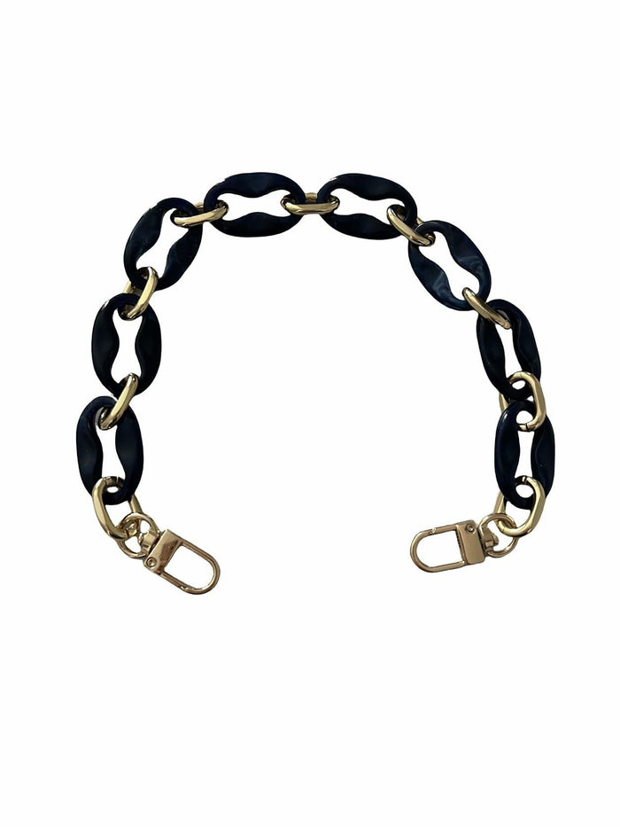 Amtvuzy Acrylic Resin Bag Handle Strap Purse Chain 40cm Brown