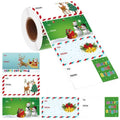 Taeekiy Christmas Gift Tag Stickers 300 Pcs Kraft Self Adhesive 2x3