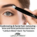 Sharp Pointy Eyebrow Tweezers Set Precision Slanted Black Facial Hair Tool