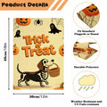 Halloween Trick or Treat Garden Flag 12x18 Double Sided Ghost Dog
