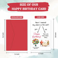 BINVASDS Funny Birthday Card for Mom Grandma Women 50th-90th Age Humor White