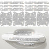 MUPEAK Car Door Handle Protector 10PCS White Sparkling Rhinestone Universal