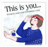 NotNiceThings Funny Christmas Card for Her Mum Wife - Cheeky Rude Joke