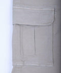 CHARBONNIER Men's Cargo Shorts Performance Series 100% Cotton LT Grey Size 38