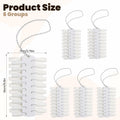 Qulkws 6 Sets 216 Tips Clear Double Layer Nail Color Swatch Practice Chart