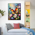 LYKEJI Butterfly Diamond Painting Kit 11.8x15.7 Inch Colorful 5D Full Round