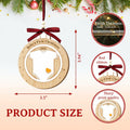 DEARMINE Baby First Christmas Ornament 2024 Wood Writable Newborn Gift