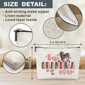 Nuckxy Best Grandma Ever Cosmetic Bag Pink Leopard Print