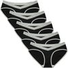 INNERSY Women's Maternity Underwear Cotton Soft Breathable 5 Pack Black Size S