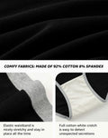 INNERSY Women's Maternity Underwear Cotton Soft Breathable 5 Pack Black Size S